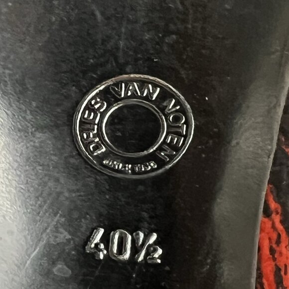 Vintage Dries Van Noten Silk Brocade Heels with Anklestrap - Picture 6 of 6